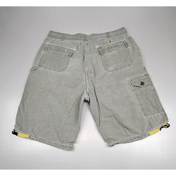 Vintage Bugle Boy Men's‎ 38 Cargo Shorts Ripstop Y2k Grey. - Picture 5 of 7